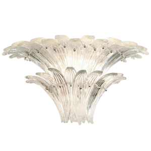 Murano Glass Leaves Chandelier by Barovier