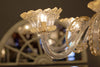 Murano Crystal & Amber Glass Chandelier