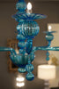 Aquamarine Murano Glass Chandelier by Barbini