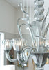 Murano Smoked Glass Chandelier by Seguso