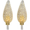 Murano Glass Leaf Sconces by Toso & Barovier