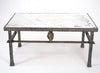 Vintage Forged Iron & Bronze Coffee Table