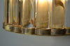 Pair of Murano Glass Tube & Brass Sconces