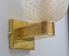 Gold-Flecked Murano Pulegoso Glass Sconces