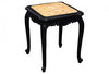 Ebonized Side Table with Marble Top