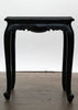 Ebonized Side Table with Marble Top