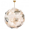 Mercury, Opaline and Pulegoso Glass Chandelier