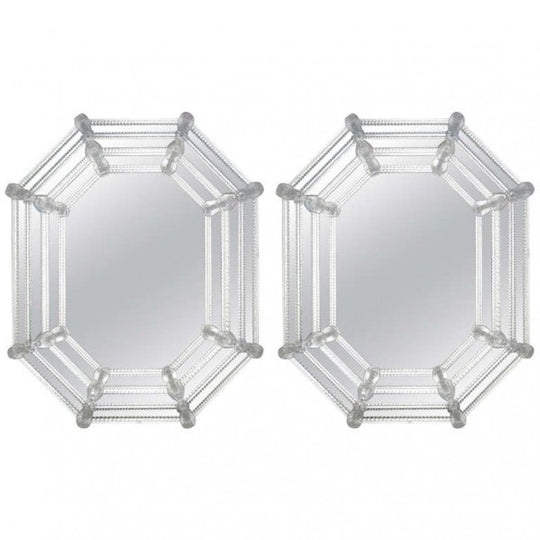 Murano Glass Octagonal Venetian Mirrors