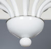 White Opalina Murano Glass Chandelier