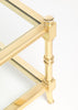Vintage Brass and Glass Side Table by Maison Raphael