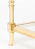Vintage Brass and Glass Side Table by Maison Raphael