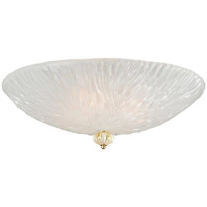Murano Frosted Glass Stampato Ceiling Fixture