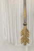 Murano Glass Sconces with Brass Arrows