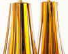 Murano Amber Glass Table Lamps