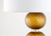 Murano “Avventurina” Tobacco Glass Table Lamps