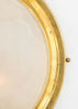 Mid-Century Murano Glass and Brass Light