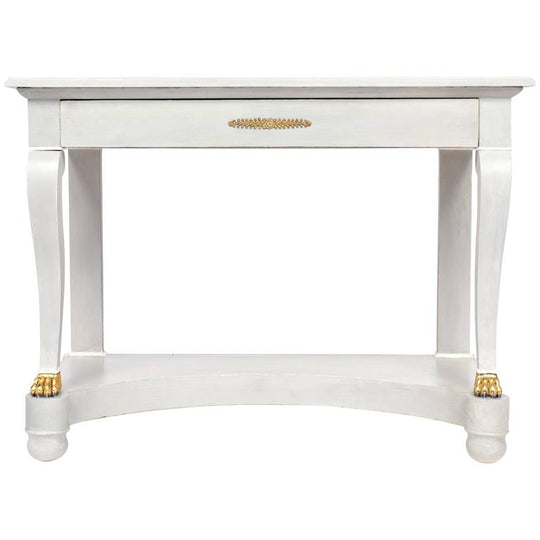 Antique Empire Style Painted Console Table