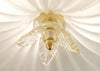 Murano Glass Fluted Dome Ceiling Fixture