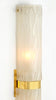 Murano Textured Frosted Glass and Brass Sconces