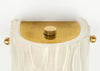 Murano Textured Frosted Glass and Brass Sconces