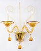 Vintage Murano Amber Glass Wall Sconce