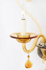 Vintage Murano Amber Glass Wall Sconce
