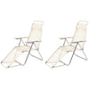 Pair Vintage French Adjustable Chaises Longues
