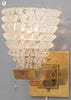 Pair Murano Rostrate Glass Sconces