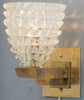 Pair Murano Rostrate Glass Sconces