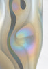 Sculptural Iridescent Mirrored Murano Glass Vase
