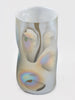 Sculptural Iridescent Mirrored Murano Glass Vase