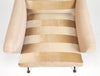 Mid-Century Modern Italian Striped Velvet Armchairs