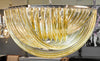 Venini Style Murano Glass Curve Chandelier