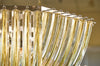 Venini Style Murano Glass Curve Chandelier