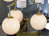 Mid-Century Style Murano Glass Globe Chandelier