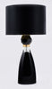 Murano Black Glass Table Lamps