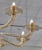 Gold-Flecked Murano Avventurina Glass Chandelier