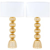 Murano “Avventurina” Gold-Flecked Glass Lamps