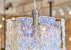 “Ghiacciolo” Murano Glass Iridescent Chandelier