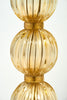 Italian Murano Glass “Avventurina” Lamps