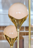 Murano Glass Chandelier with “Grigio Perla” Spheres