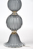 Italian “Acciaio” Murano Glass Lamps