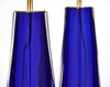 Italian Cobalt Blue Murano Glass Lamps