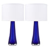 Italian Cobalt Blue Murano Glass Lamps