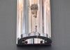 Pair of Murano Glass and Chrome Sconces