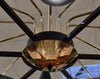 Murano Glass and Brass “Scudi” Chandelier