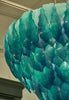 Murano Glass Aqua “Foglie” Chandelier