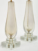 Murano Glass Mirrored “Avventurina” Lamps