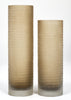 Murano Glass “Battuto” Smoked Vases