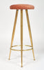 Gio Ponti Style Brass Bar Stools